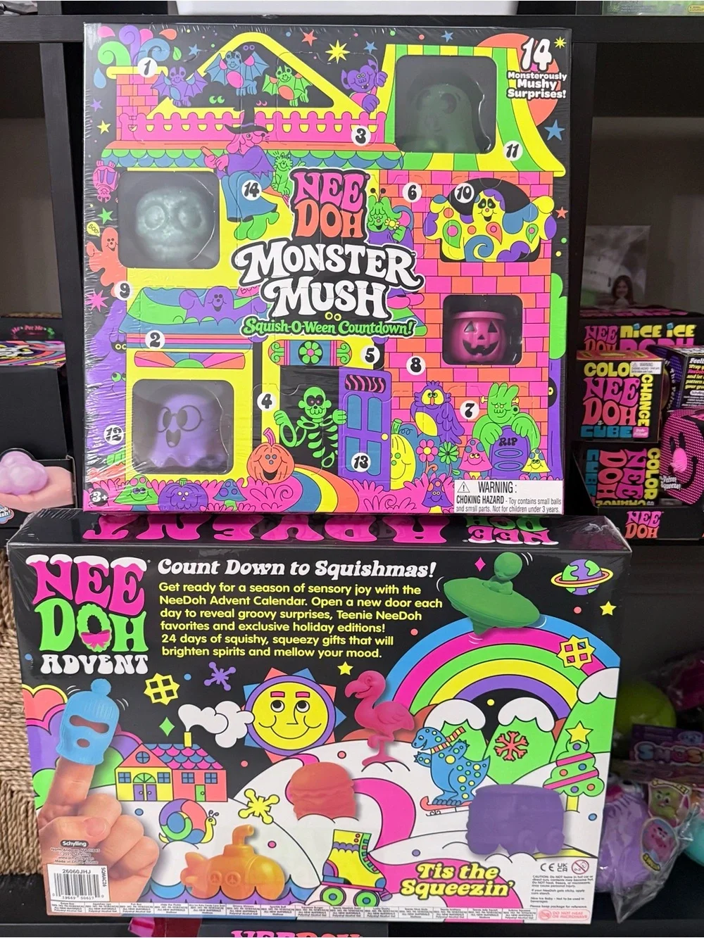 👻Needoh Monster Mush 🎃and Needoh Advent Calendar countdown to Squishmas 2026🎄🎅🏻